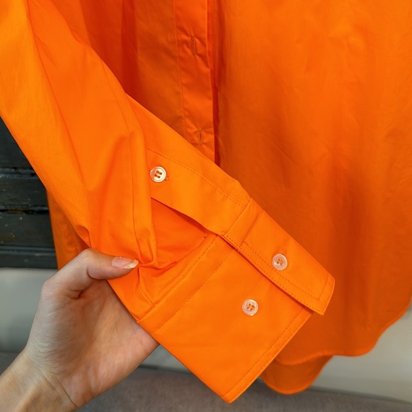 Zara Orange Button Up - Picture 4 of 7